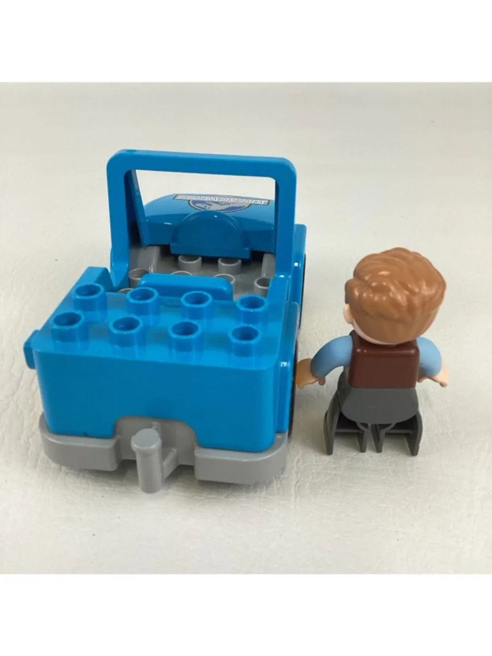 Lego Duplo Jurassic World Blue Truck Owen Grady MiniFigure Jeep 2012 Toy Lot